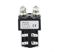 HomeVortex Contactor TSW-80 DC 125A 60V Contactos de aleación de plata normalmente abiertos, para EV Solar Wind Power Systems Compact Design (TSW-80/24V)