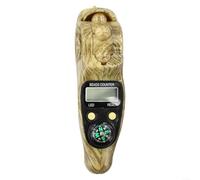 HomeVortex Contador de mano electrónico de grano de madera portátil LCD digital contador de cuentas para meditación, oración, alivio del estrés, reinicio manual hasta 99999 unidades, material PP