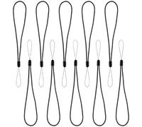 HomeVortex Correa de seguridad elástica para computadora de bicicleta, cordón elástico antipérdida para montaje de cámara GPS, para cordón de nailon de poliéster de látex, fijación segura para luces y