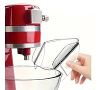 HomeVortex Cubierta de descarga para mezclador, protector de salpicaduras de material de PC para KitchenAid, conducto de vertido apto para lavavajillas, accesorio transparente para tazón de mezcla