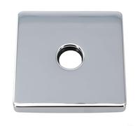 HomeVortex Cubierta decorativa cuadrada para brazo de ducha de 3.5 pulgadas, brida de acero inoxidable SUS304, con junta tórica, placa de pared con acabado cromado para tuberías de 1/2 pulgada a