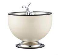 HomeVortex Cubo de hielo de acero inoxidable 304 con tapa, enfriador de vino aislado retro para fiestas, cócteles, cervezas, fácil de limpiar, naranja, 17,5 x 11,5 x 13 cm (blanco)