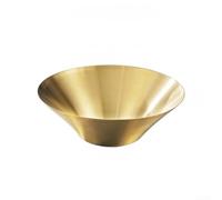 HomeVortex Cuenco de acero inoxidable 304 para ramen, plato aislado de doble capa para sopa de fideos, ensalada, fruta, vajilla de metal grueso antiquemaduras para el hogar y restaurante (oro grande)