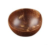 HomeVortex Cuenco de coco pulido hecho a mano, 400 ml | Capacidad de 13 cm de diámetro, para cáscara natural para tazón de batido para ensalada, acai, helado, postre, cereales