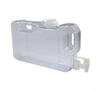 HomeVortex Dispensador de agua para refrigerador con grifo, recipiente de plástico para bebidas de 3 a 7.5 L para refrigerador, tanque de bebidas que ahorra espacio con asa para agua, jugo, leche