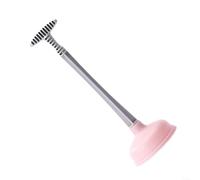 HomeVortex Émbolo de inodoro resistente con ventosa de alta presión, limpiador de drenaje de goma grande para fregadero de baño, bañera, cocina, herramienta de desatascamiento de tuberías, rosa