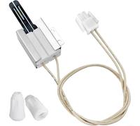 HomeVortex Encendedor de quemador de horno de estufa WB13X25262, repuesto para estufa de gas, electrodo de chispa de carburo de silicio de alta temperatura, carcasa de plástico blanco, para una fácil