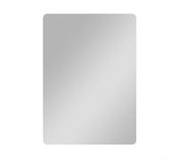 HomeVortex Espejo magnético de 5 x 7 pulgadas, espejo de cristal rectangular sin marco, para taquillas escolares, baños, refrigeradores y armarios, montaje seguro, esquinas redondeadas, reflejo claro
