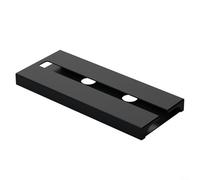 HomeVortex Estante para copas de vino debajo del gabinete, soporte boca abajo, para 3-6 vasos, colgador de almacenamiento de barra que ahorra espacio, con instalación de tornillo, acabado negro, para