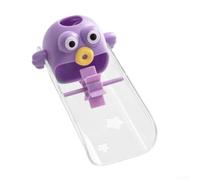 HomeVortex Extensor de grifo de dibujos animados para niños, adaptador de grifo de silicona seguro, ayuda portátil para baño, cocina, morado (morado)