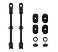 HomeVortex Extensor de válvula de bicicleta, 2 unidades, aleación de aluminio sin cámara para vástago de válvula Presta, para ruedas de llanta profunda MTB de carretera, a prueba de fugas, con junta