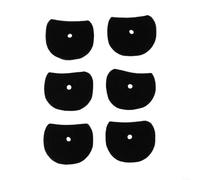 HomeVortex Flying Pig Pro Pets - Paquete de repuesto de filtro de carbono para secador de pelo, 6 cartuchos purificadores de aire de espuma negra para equipo profesional de aseo de perros y gatos