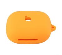 HomeVortex Funda de sílice a prueba de golpes, para Beats Powerbeats Pro 2, con mosquetón, cubierta protectora suave y flexible, accesorio de carcasa de auriculares (naranja)