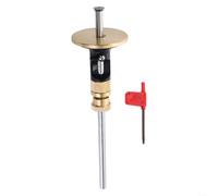 HomeVortex Herramienta de dibujo paralelo de ajuste fino para carpintería, calibre de marcado, con ajuste de 0,2 mm, escala de varilla deslizante de acero inoxidable, para carpintería