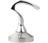 HomeVortex Herramienta de prensa de café de acero inoxidable de 51 mm con mango ergonómico en forma de S, acabado pulido espejo para el hogar para barista cafetería elaboración de cerveza plateada