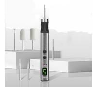 HomeVortex Herramienta rotativa 7 en 1 con cabezales de cambio rápido, pantalla LED de 5 velocidades para reparación electrónica, soldadura y corte, juego de bolígrafos de aleación de aluminio para