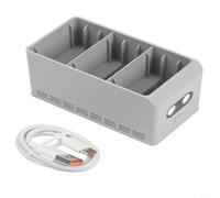 HomeVortex Hub de carga para DJI para Mini 5 Pro, estación de carga rápida bidireccional de 37 W con indicador LED, diseño compacto de ABS de 11 x 8,5 x 6 cm para viajes y uso al aire libre