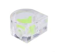 HomeVortex Indicador de flujo de refrigeración por agua G1/4 hilo acrílico transparente flujómetro tasa de refrigerante en tiempo real para PC Loop semicírculo verde (A)