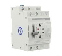 HomeVortex Interruptor de transferencia manual automático 63A 110V Solución dual con transición rápida de 0.05s para generador doméstico y RV, protección de sobre/bajo voltaje, 50/60Hz