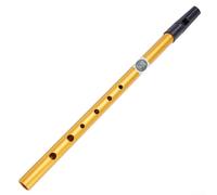 HomeVortex Irish For Tin Whistle Flute in C/D Key, 6 Hole Metal Penny silbato con agujeros digitalmente afinados, tradicional para instrumentos de viento de madera para principiantes y profesionales