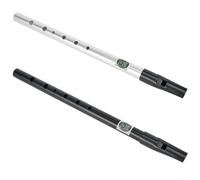 HomeVortex Irish For Tin Whistle Flute in C/D Key, 6 Hole Metal Penny silbato con agujeros digitalmente afinados, tradicional para instrumentos de viento de madera para principiantes y profesionales