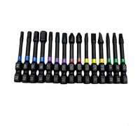 HomeVortex Juego de 15 puntas de destornillador magnéticas con vástago hexagonal de 1/4 pulgadas para herramientas eléctricas, montaje de muebles, reparación de automóviles