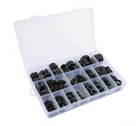HomeVortex Juego de 250 juntas de goma natural, anillos perforados para prensaestopas, para electricidad, automoción y fontanería, juntas de protección de alambre de varios tamaños, para fugas seguras