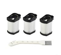 HomeVortex Juego de 3 filtros de tela para aspiradora de mano inalámbrica Shark WV401/WV401PK/WV401BL WANDVAC Power Pet, filtros de polvo lavables y reutilizables, pieza de repuesto XFFWV400 con