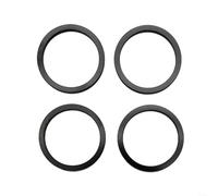 HomeVortex Juego de 4 juntas de eje inferior de 2,5 mm para TSDZ2 y motores, espaciadores de aleación de aluminio de 35 mm a 73 mm, kit de conversión para bicicleta eléctrica, color negro