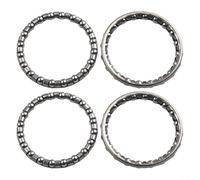 HomeVortex Juego de 4 rodamientos de bolas enjaulados de 40 mm, para auriculares, rodamientos de carreras de acero para carretera y montaña para componentes de ciclismo de bicicleta