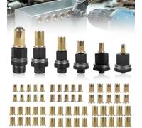 HomeVortex Juego de alicates de tuerca de remache con 60 tuercas M3-M10, kit de herramientas de remachadora manual de acero de alto carbono para construcción automotriz, agricultura, reparación