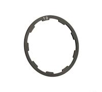 HomeVortex Juego de espaciadores de cubo de aleación para casete de 7, 8, 9, 10, 11 velocidades, para ajuste de rueda libre de aluminio 6061 mecanizado CNC con diseño ranurado para buje libre, negro