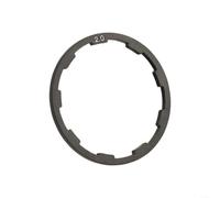 HomeVortex Juego de espaciadores de cubo de aleación para casete de 7, 8, 9, 10, 11 velocidades, para ajuste de rueda libre de aluminio 6061 mecanizado CNC con diseño ranurado para buje libre, negro