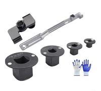 HomeVortex Juego de extensión de llave, para interruptor de 1/2 pulgada, para barras y hexagonal de 21 mm, kit de herramientas multiplicador de par de torsión de metal, para espacios estrechos