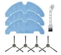 HomeVortex Juego de piezas de repuesto para aspiradora Lefant M330 Pro con 4 cepillos laterales de nailon, 3 paños de microfibra y cepillo de limpieza para el cuidado del piso del hogar