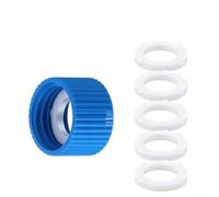 HomeVortex Kit de acoplamiento de filtro de silicona a prueba de fugas para Sawyer Point, adaptador roscado de 28 mm para paquetes de hidratación, mochileros, camping, senderismo, equipo azul ABS (A)