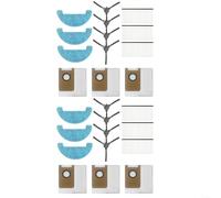 HomeVortex Kit de piezas de repuesto para robot aspirador Loorow AT800 3 en 1, 8 cepillos laterales, 6 filtros, 6 almohadillas de fregona y 6 bolsas de polvo para una limpieza eficiente del suelo (2