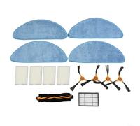 HomeVortex Kit de piezas de repuesto para robot aspirador y fregona AENO RC3S/RC2S, incluye cepillo principal, cepillos laterales, almohadillas de fregona y filtro primario para limpieza del hogar