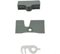 HomeVortex Kit de repuesto de cerradura de puerta de refrigerador RV para Dometic, con gancho de puerta, placa de bloqueo y gancho de cierre, para aberturas accidentales durante viajes o campamento