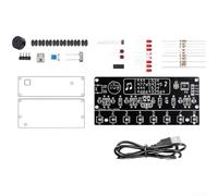 HomeVortex Kit electrónico soldable de bricolaje, con control de luz, volumen ajustable, teclado de 8 notas y 14 canciones preestablecidas, para aprendizaje musical y aficionado (D)