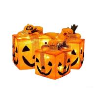HomeVortex Lámpara de calabaza de Halloween de hierro forjado para | Arte de hierro forjado resistente, forma única de calabaza, construcción, uso en interiores y exteriores