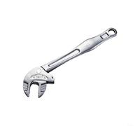 HomeVortex Llave de trinquete ajustable con mordaza giratoria de 32 mm, acero al cromo molibdeno, agarre ergonómico antideslizante para reparaciones automotrices (10-13 mm)