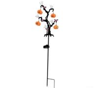HomeVortex Luces Solares Halloween Jardín 72cm Calabaza Murciélago