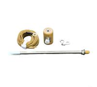 HomeVortex M10 - Kit adaptador de base de antena telescópica SO239 con rejilla de tierra para estación de radio de onda corta USDX QRP Amateur Radio Operación 13.5-55MHz Rango de frecuencia (amarillo