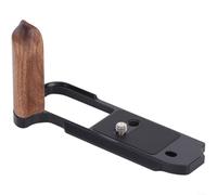 HomeVortex Mango de agarre de madera, para cámaras RX1R III y RX100 VII, base de aleación de aluminio, con madera de nogal, soporte ergonómico en L, para mayor estabilidad y protección, (negro)