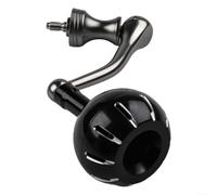 HomeVortex Mango de carrete de pesca de un solo brazo para Stella Twin para STRADIC para VANFORD para ULTEGRA para SAHARA, brazo basculante atornillado de aleación de aluminio con perilla de carbono