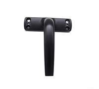 HomeVortex Manija de ventana de aleación de aluminio con sistema de bloqueo de dos puntos para giro de inclinación, herrajes resistentes a la corrosión, diseño moderno y elegante, acabado negro