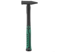 HomeVortex Martillo de pico de pato de acero de alto carbono con cabeza plana con agarre de goma a prueba de golpes tratado térmicamente 50HRC para construcción, soldadura, electricista, bricolaje
