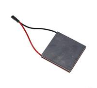 HomeVortex Módulo generador de ventilador de chimenea de 40 x 40 mm, semiconductor, hoja de energía termoeléctrica para estufa de leña, pieza de repuesto de calentador, tono plateado para fácil