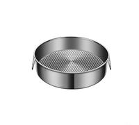 HomeVortex Molde redondo de acero inoxidable para tartas, varios tamaños, plato profundo, bandeja para hornear pizza, congelador, horno, utensilios de cocina para el hogar, restaurante, 24-32 cm (24
